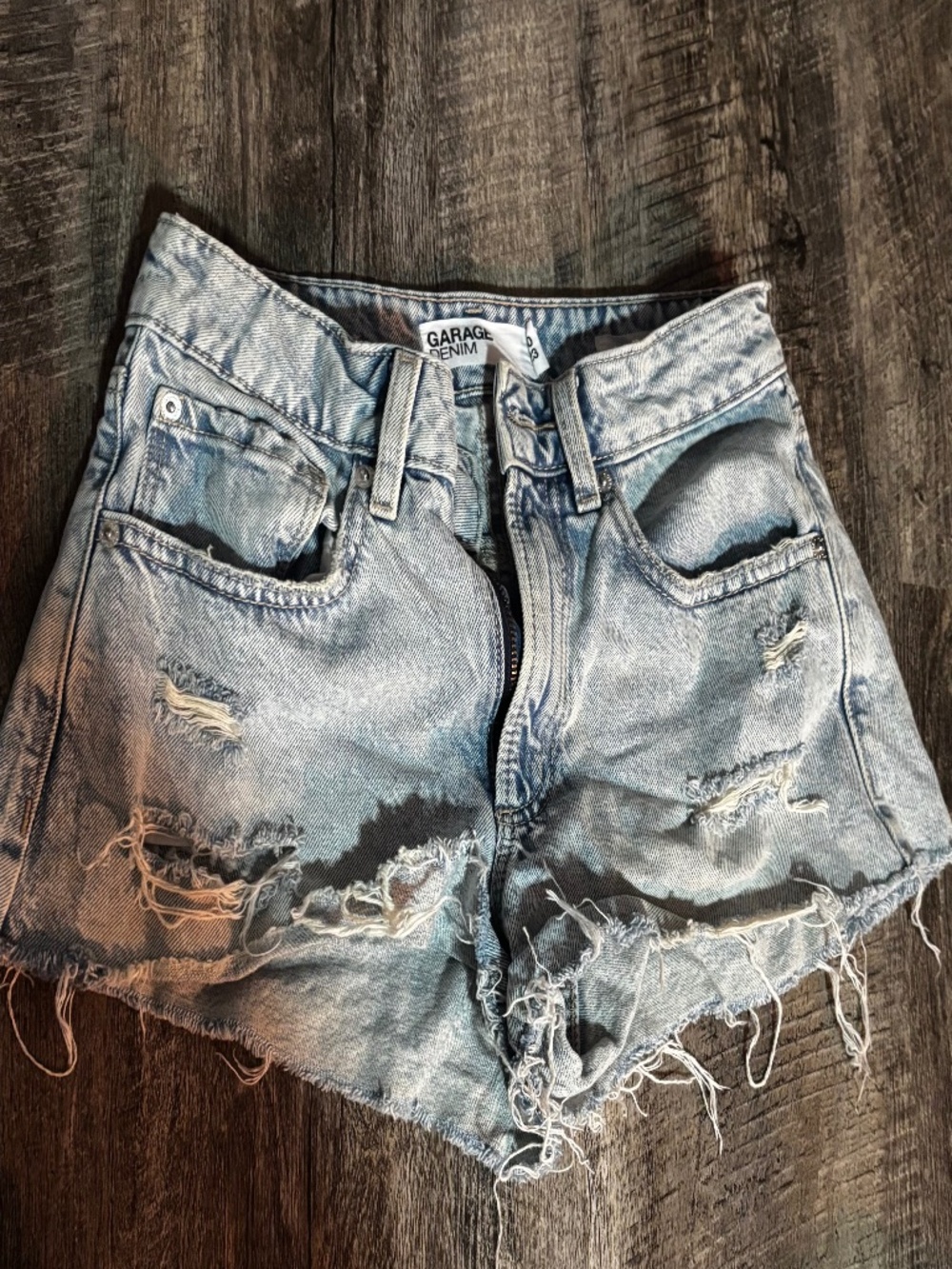Girls garage denim shorts